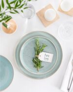 Stoneware dinnerware set 4 persons 16 pcs - Image 5