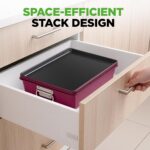 NutriChef 8-Piece Nonstick Stackable Bakeware Set - Image 5