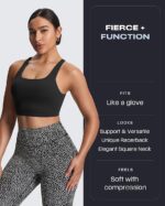 Aoxjox Women's Workout Sports Bras High Impact Fitness - Image 3