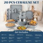 Granitestone Ceraluxe 20 Pc Ceramic Cookware Set Nonstick - Image 6