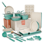 Pots and Pans Set, 22-Piece Non Stick Cookware & Bakeware Sets