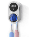 Toothbrush Holder and Cleaner for Bathroom Light Cleaning